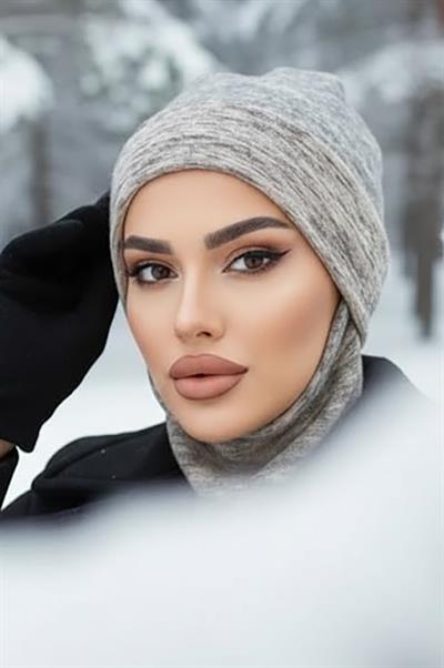 Bej Desen Maskeli Bere