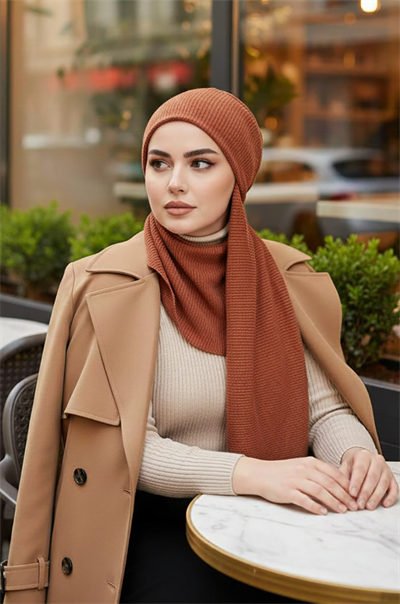 Taba Kışlık Kelebek Bone Şal