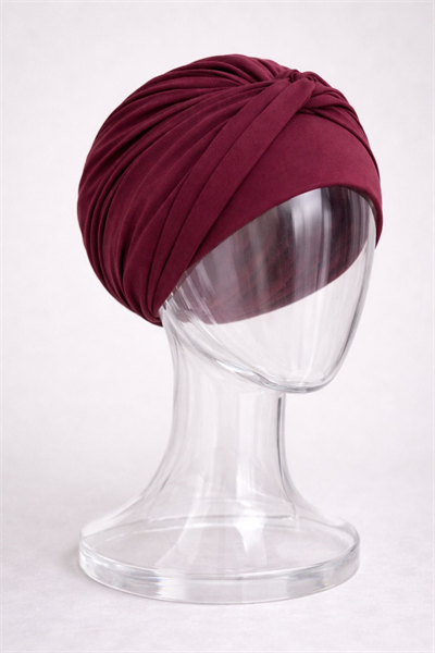 Bordo Burgu Detaylı Bone