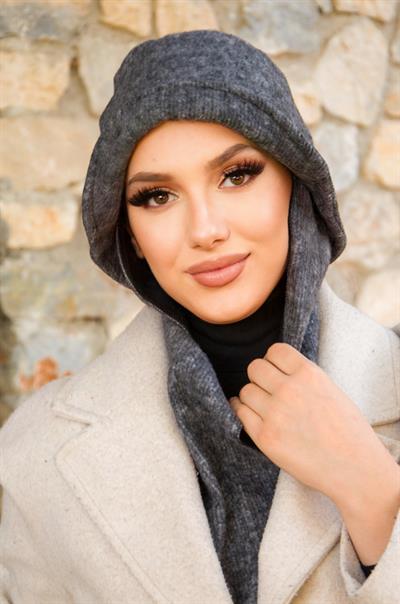 Füme Atkılı Vintage Şapka