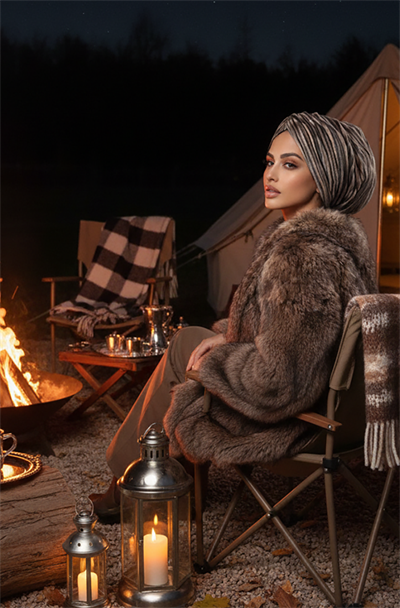 Füme Bej Kadife Büzgülü Salaş Bone