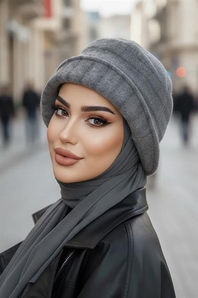 Füme Düğme Desen Bucket Şapka