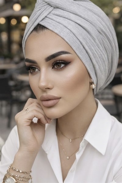 Gri Ekru Kışlık Burgu Bone