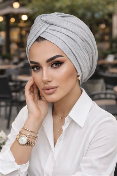 Gri Ekru Kışlık Burgu Bone