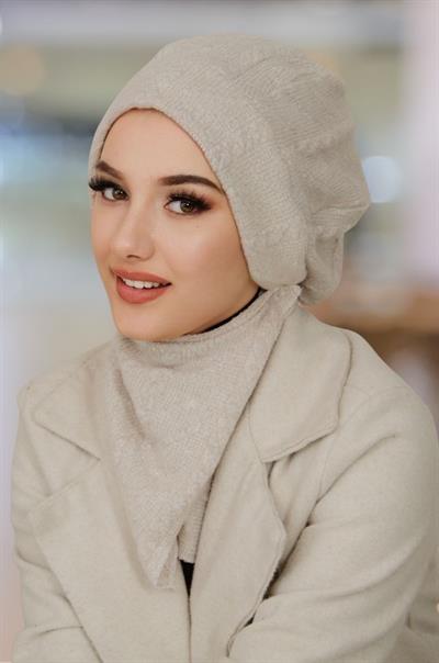 Kemik Rengi Tesettür Bere Ve Etol Takım