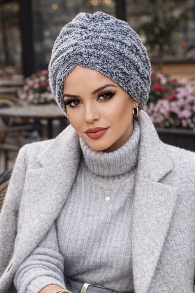 Gri Kürk Kışlık Burgu Bone