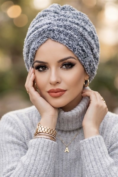 Gri Kürk Kışlık Burgu Bone