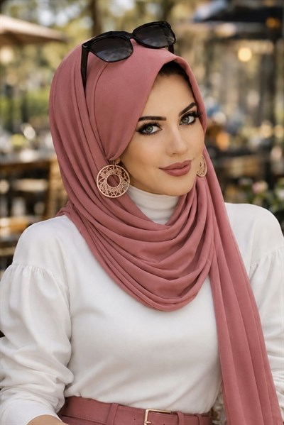 Gülkurusu Şapkalı Şal