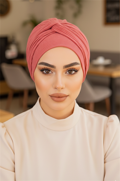 Gülpembe Burgu Detaylı Bone