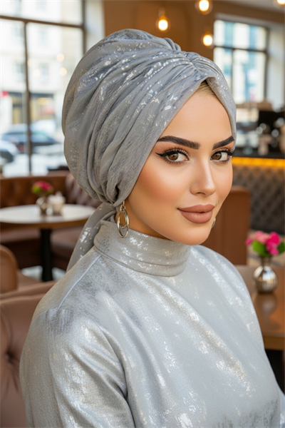 Gümüş Varaklı Tokalı Bone