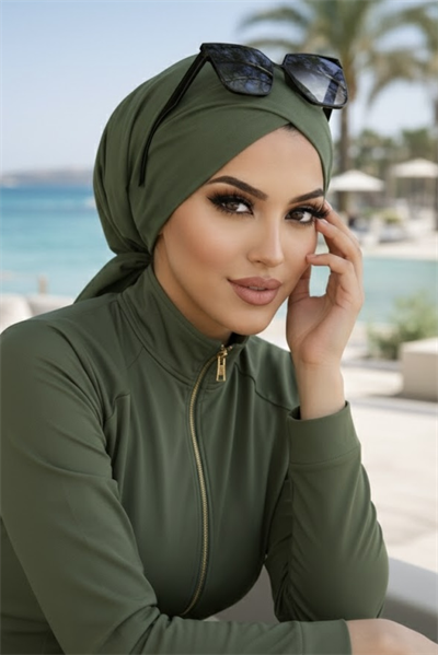 Haki Çapraz Deniz - Havuz Deniz Bonesi