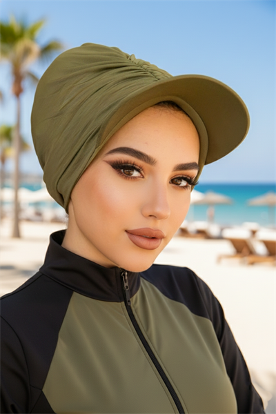 Haki Havuz - Deniz Şapkası / Mayo Üstüne Kullanılabilir