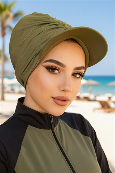 Haki Havuz - Deniz Şapkası / Mayo Üstüne Kullanılabilir