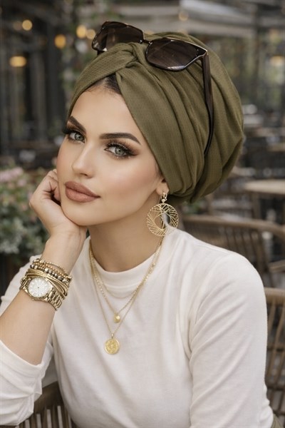 Haki Hazır Burgu Düğüm Bone