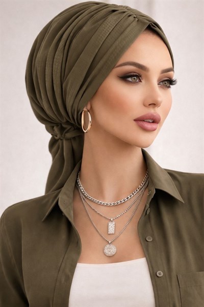 Haki Hazır Tokalı Bone