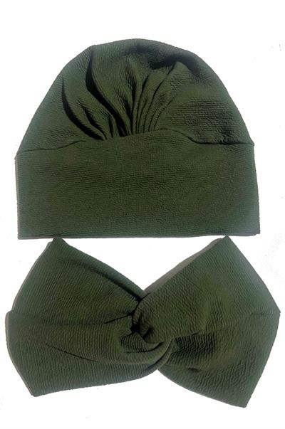 Haki Burgu Bantlı Bone