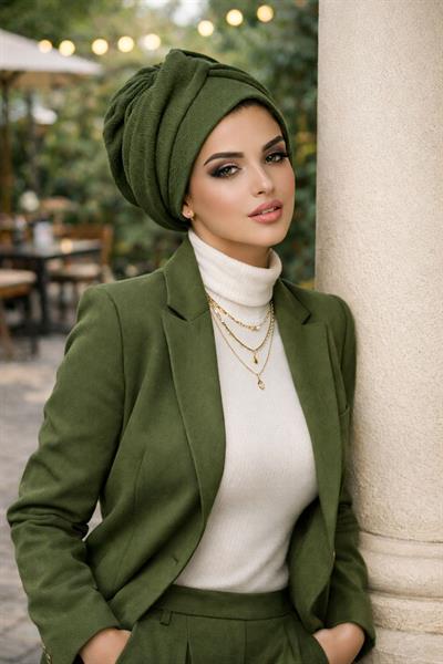 Haki Burgu Bantlı Bone