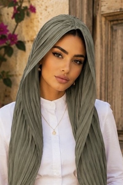 Haki Piliseli Hazır Başlık & Tokalı Bone