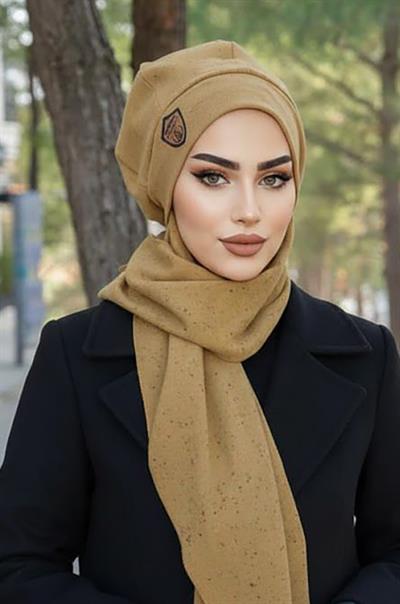 Hardal Karyağdı Armalı Tesettür Bere