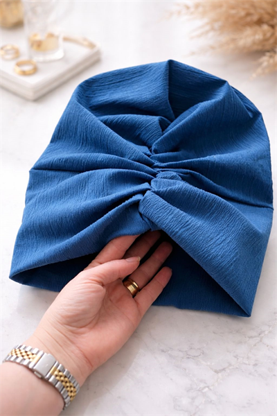 İndigo Büzgülü Salaş Bone