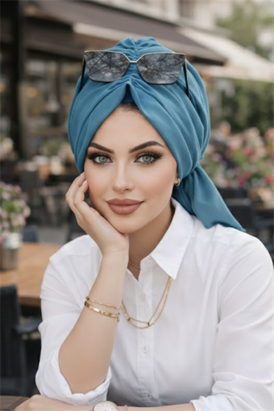 İndigo Tokalı Bone