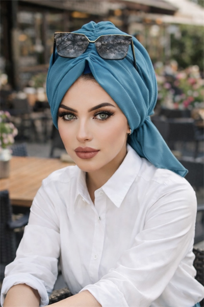 İndigo Tokalı Bone