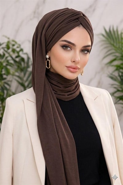 Kahve Hazır Burgu Hazır Şal