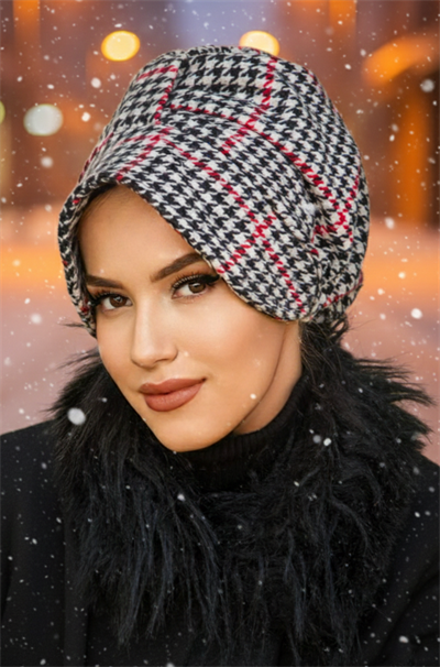 Kazayağı Kaşe Şapkalı Bone