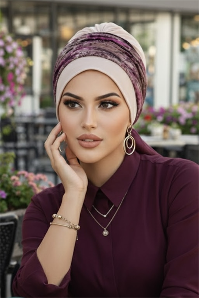 Kemik Mürdüm Batik Desen Bantlı Bone