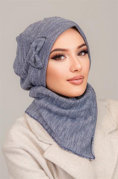 Kot Mavi Tesettür Bere Ve Etol Takım