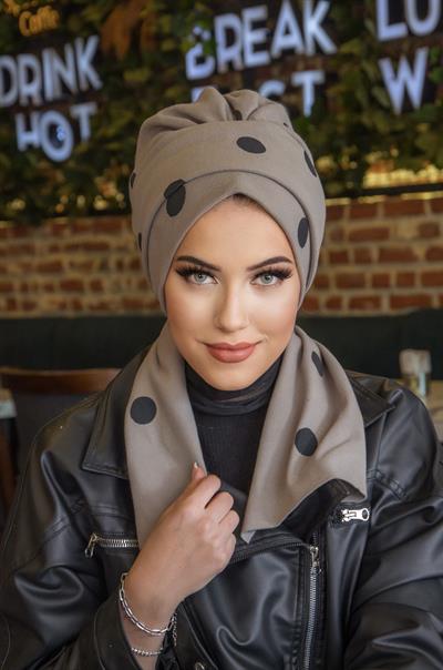 Vizon Puan Desen Atkılı Bone