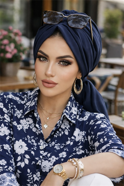 Koyu Lacivert Tokalı Bone