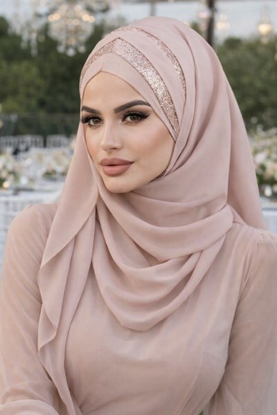 Kumbeji Dore Çapraz Bant Abiye Double Şal