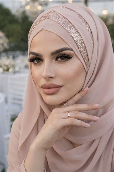 Kumbeji Dore Çapraz Bant Abiye Double Şal