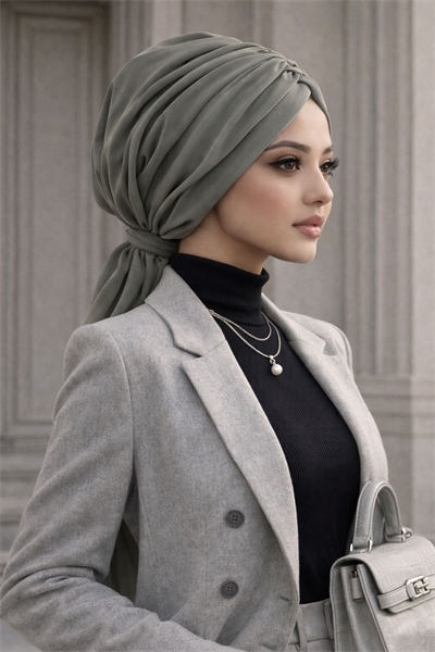 Kuşkonmaz Şifon Tokalı Bone