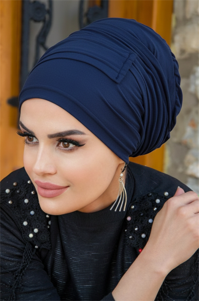 Lacivert Battal Boy Kaymaz Bone - 40500