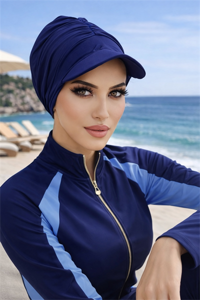 Lacivert Havuz & Deniz Şapkası / Mayo Üstüne Kullanılabilir