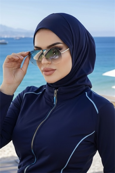 Lacivert Yüzücü Bonesi