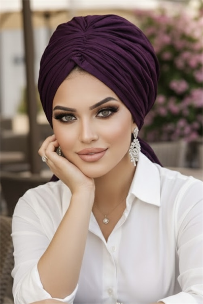 Mürdüm Ponpon Tokalı Bone