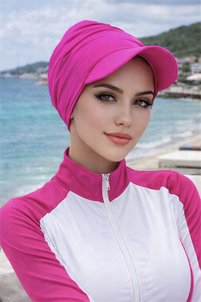 Neon Pembe Havuz - Deniz Şapkası / Mayo Üstüne Kullanılabilir