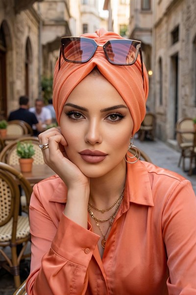 Neon Turuncu Tokalı Bone