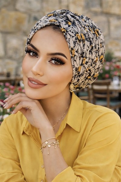 Papatya Desen Burgu Detaylı Bone