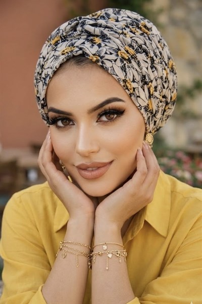 Papatya Desen Burgu Detaylı Bone