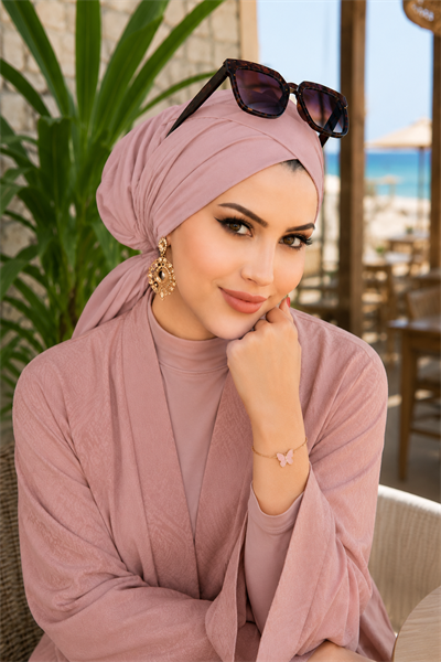 Pudra Çapraz Bone / Deniz - Havuz Bonesi