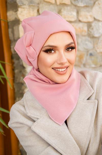 Pudra Fiyonklu Tesettür Bere Ve Etol Takım