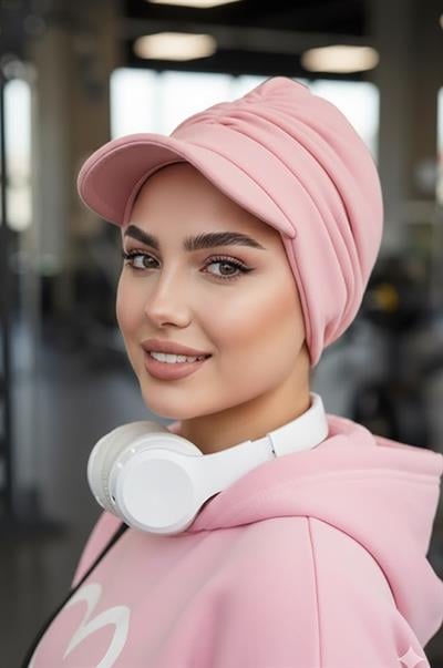 Pudra Kışlık Tesettür Şapka