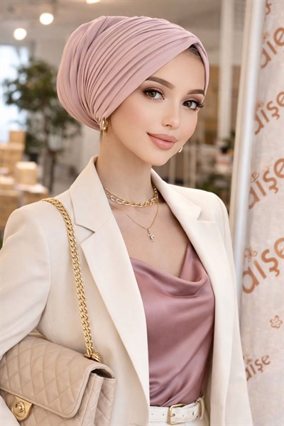 Pudra Piliseli Büzgülü Salaş Bone