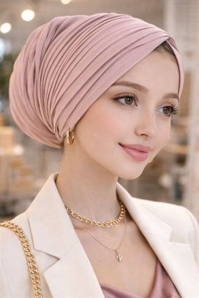 Pudra Piliseli Büzgülü Salaş Bone