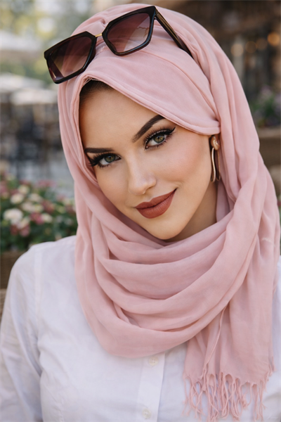 Pudra Şapkalı Şal