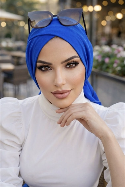 Saks Mavi Çapraz Bone